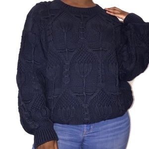 Vintage Chunky Knit Sweater Size Large